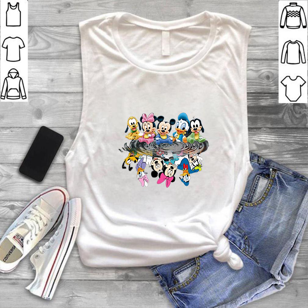 Disney Mickey Mouse Chibi Water Mirror Reflection shirt