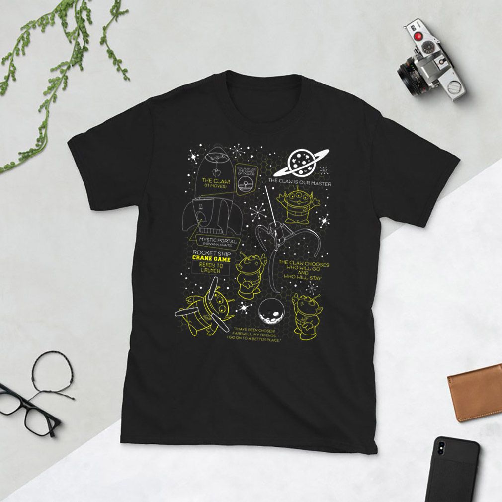 Disney Pixar Toy Story Alien Claw Hive Master Map Bee Hive shirt