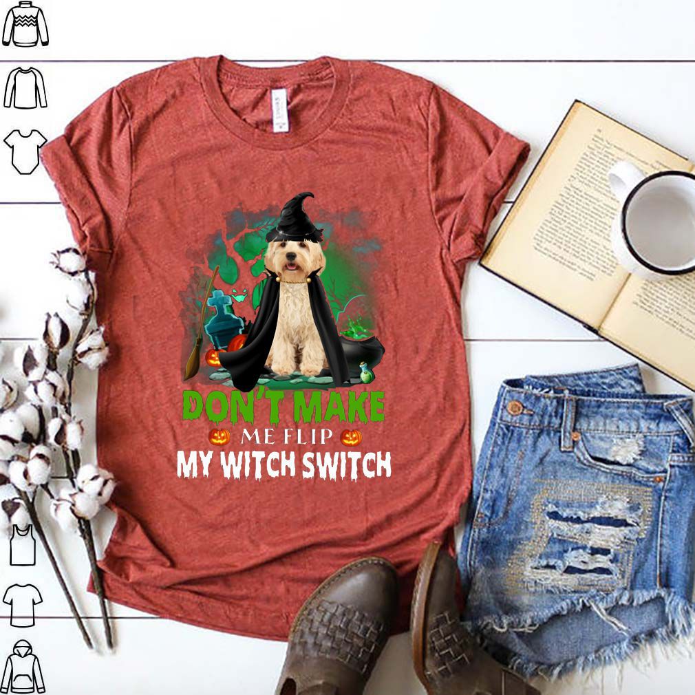 Dont Make Me Flip My Witch Smitch Cockapoo Dogs Lovers Jack-O-Lanterns Halloween Shirts