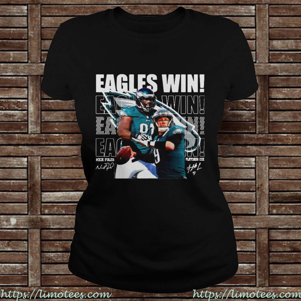 Eagle Win Nick Foles Flercher Cox With Signature