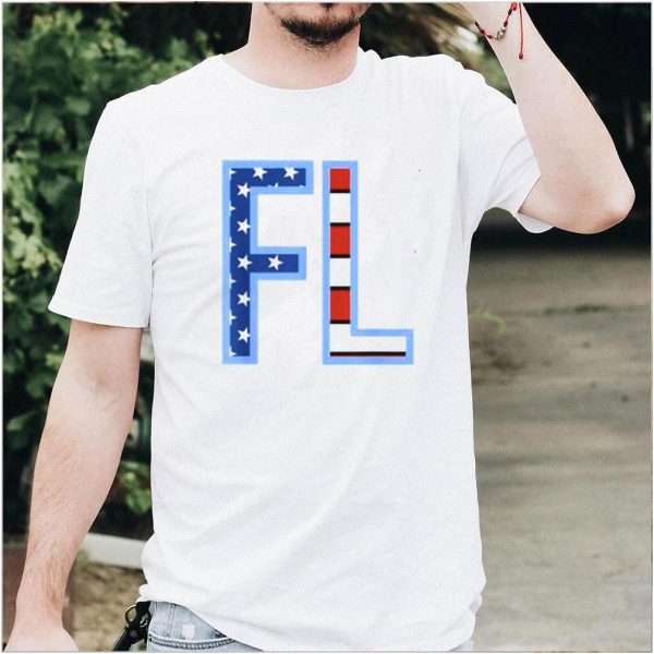 FL Florida Her State Outline Abbreviation T Shirt
