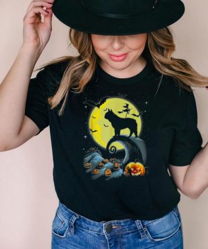 French Bulldog Dog And Moon Halloween Costume shirt