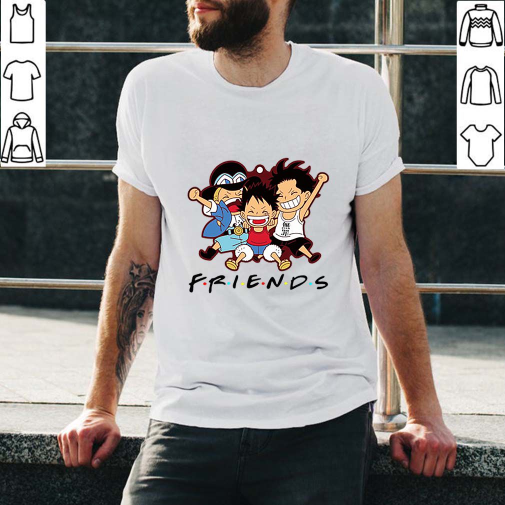 Friends Luffy Zoro Sanji chibi shirt