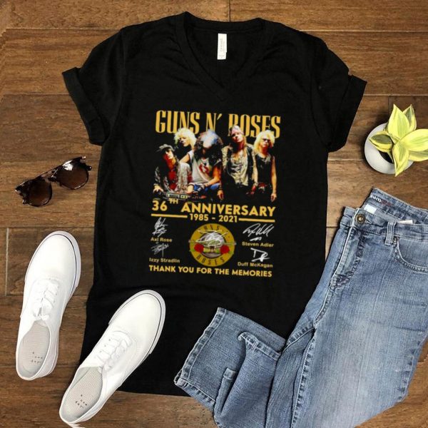 Guns n poses 36th anniversary 1985 2021 thank you for the memories shirt