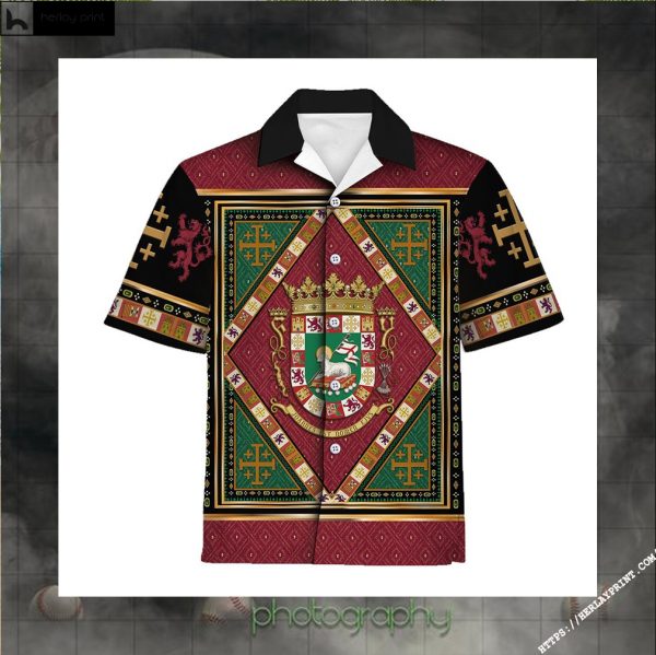 Hawaiian Shirt Puerto Rico Coat Of Arms