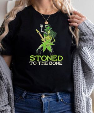 Hippie Weed Skeleton Skull Smoking Stoned To The Bone shirt
