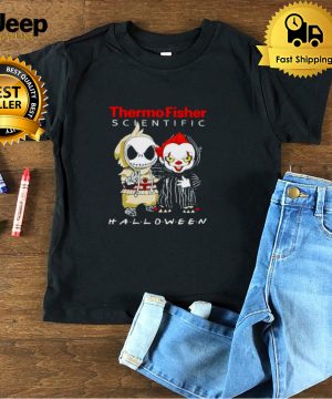 Jack Skellington and Pennywise Thermo Fisher Scientific Halloween shirt