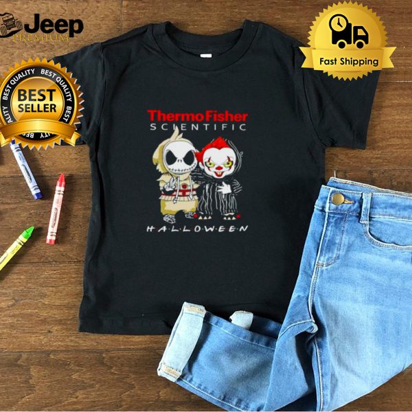 Jack Skellington and Pennywise Thermo Fisher Scientific Halloween shirt