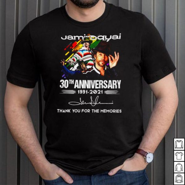 Jamiroquai 30th Anniversary 1991 2021 Thank You For The Memories Signature T shirt