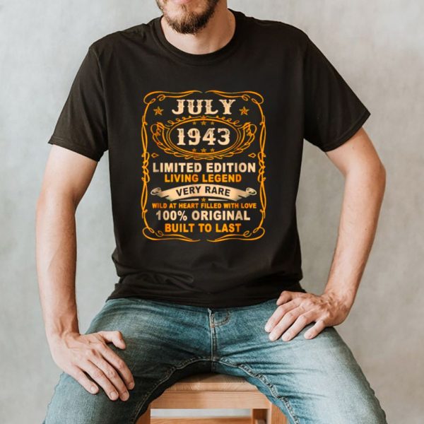 July 1943 Limited Edition living legend very rare 100 percent original built to last T Shirt