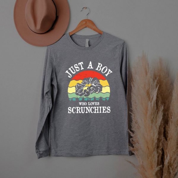 Just A Boy Who Loves Scrunchies Vintage T shirt