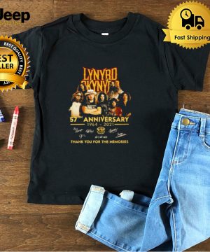 Lynyrd 57th anniversary 1964 2021 thank you for the memories signatures shirt