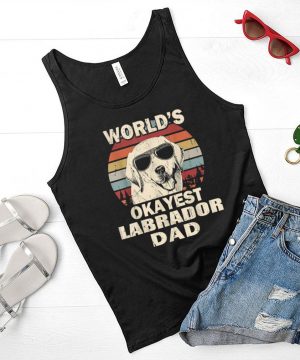 Mens World’s Okayest Labrador Dad Vintage Retro shirt