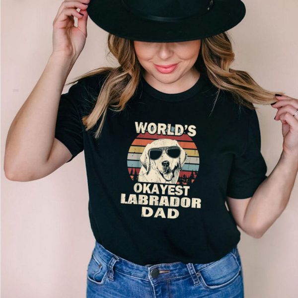 Mens World’s Okayest Labrador Dad Vintage Retro shirt