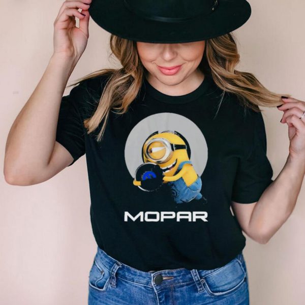 Minions hug Mopar logo shirt