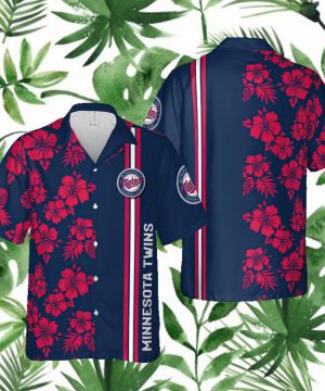 Minnesota Twins MLB Hawaii Floral Hawaii Shirt Fireball Button Hawaiian Shirt Summer shirt 2
