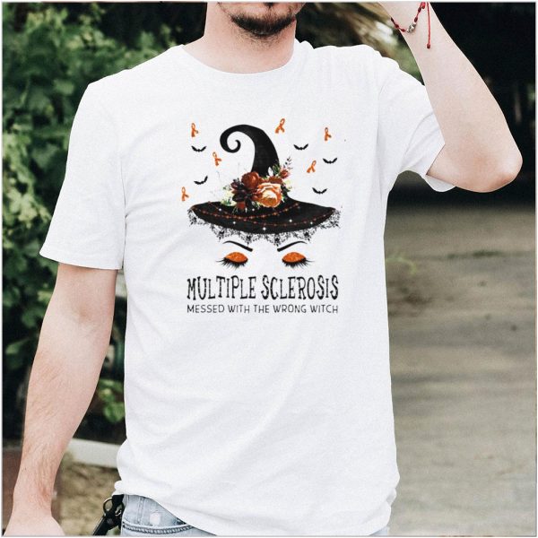 Multiple Sclerosis Messed With The Wrong Witch Halloween shirt