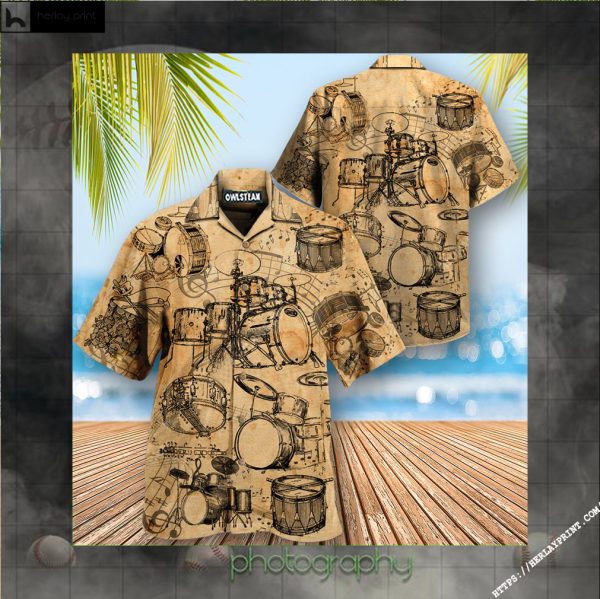 Music No Drums No Life Know Drums Know Life Edition - Hawaiian Shirt