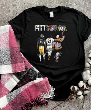 Pittsburgh Sport Teams With 75 Greene 21 Clemente And 66 Mario Lemieux Signatures shirt
