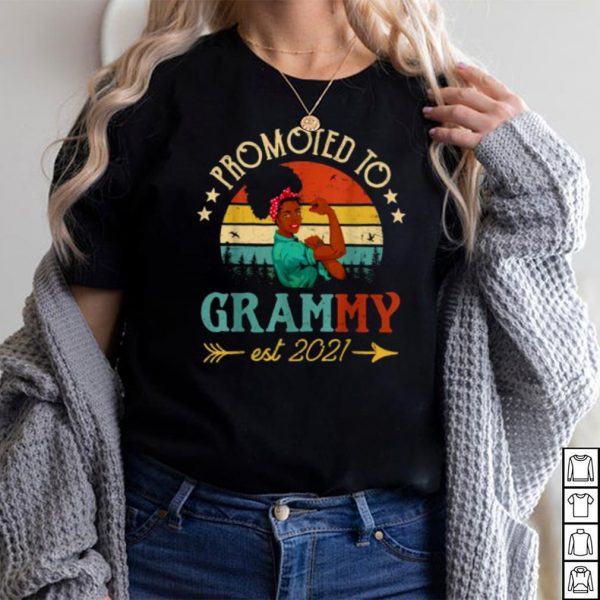 Promoted to Grammy Est 2022 Strong Women Vintage T Shirt