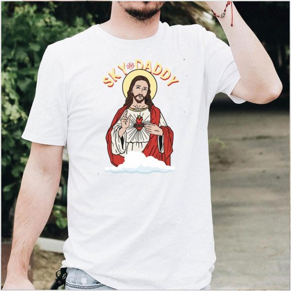 Sky Daddy Jesus Athée Athéisme Agnostique Anti Religion Freethinker Hommes Femmes T shirt essentiel