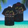 Blue Tiki Man Tropical Hawaiian Vibes Distressed Vintage T Shirt