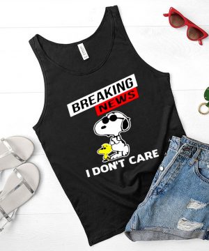 Snoopy breaking news I don’t care shirt