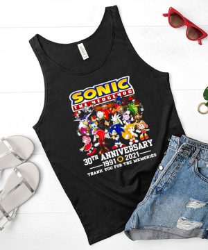 Sonic The Hedgehog 30th Anniversary 1991 2021 Thank You For The Memories T shirt