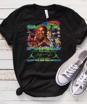 Space Jam 25th Anniversary 1996 2021 Thank You For The Memories Signature T shirt