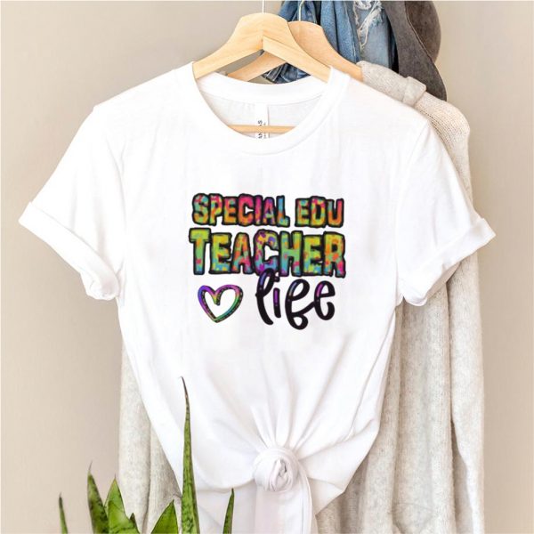 Special Education Teacher Life Heart Watercolor Shirt