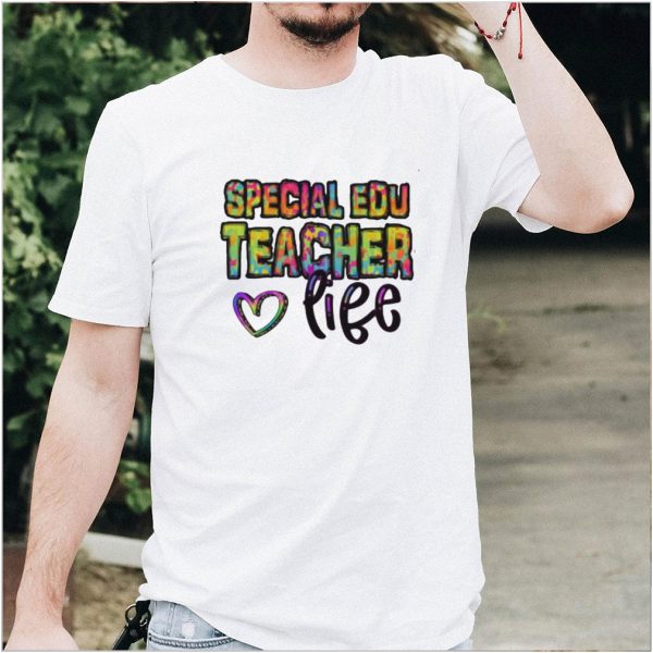 Special Education Teacher Life Heart Watercolor Shirt