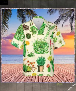 Strong Cactus Hawaiian Shirt - Short