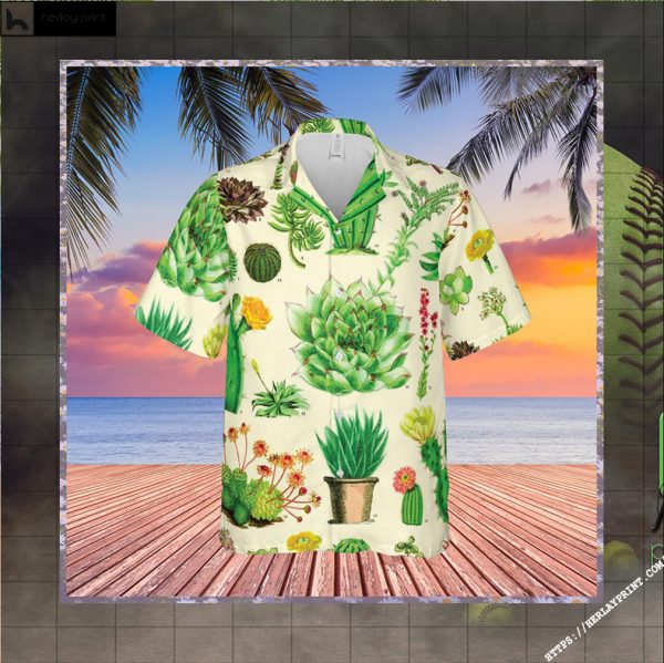 Strong Cactus Hawaiian Shirt – Short