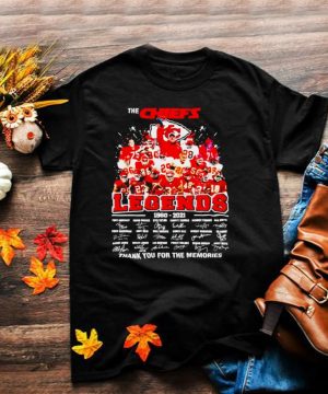 The Chiefs 1960 2021 legends thank you for the memories shirt