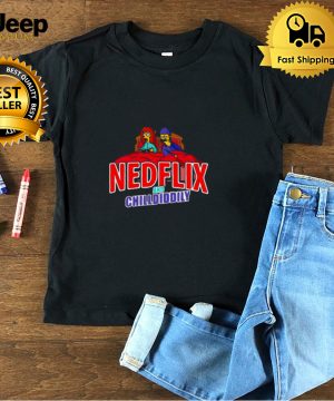The Simpsons Ned Flix And Chill Diddly T shirt