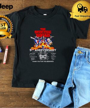 The Suicide Squad 5th Anniversary 2016 2021 thank you for the memories shirt
