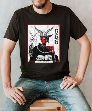 The devil skull satan logo shirt