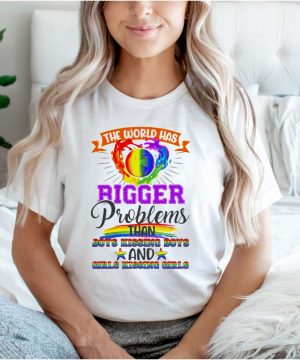 The world has bigger problems than boys kissing boys shirt
