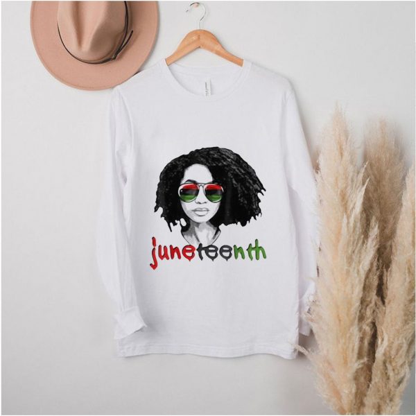 Women’s Black Queen Afro Unapologetically Dope Melanin Girl Juneteenth T shirt (4)