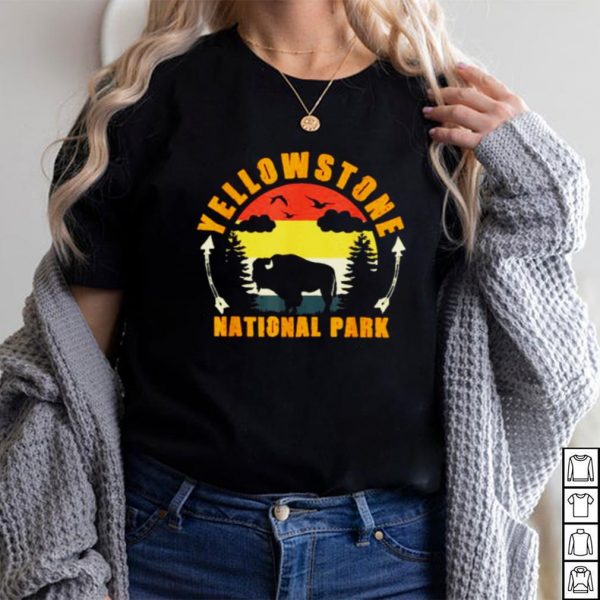 Yellowstone National Park US Bison Buffalo Vintage T Shirt