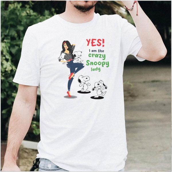 Yes I Am The Crazy Snoopy Lady T shirt