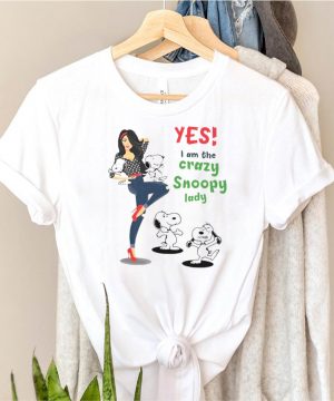 Yes I Am The Crazy Snoopy Lady T shirt