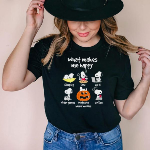 what Makes Me Happy Snoopy Shirt