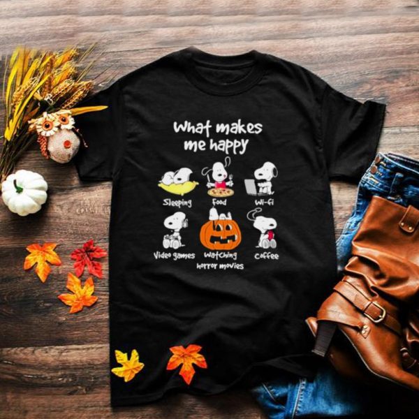 what Makes Me Happy Snoopy Shirt