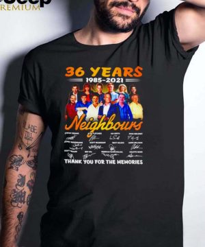 36 years 1985 2021 Neighbours signatures shirt
