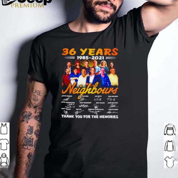 36 years 1985 2021 Neighbours signatures shirt