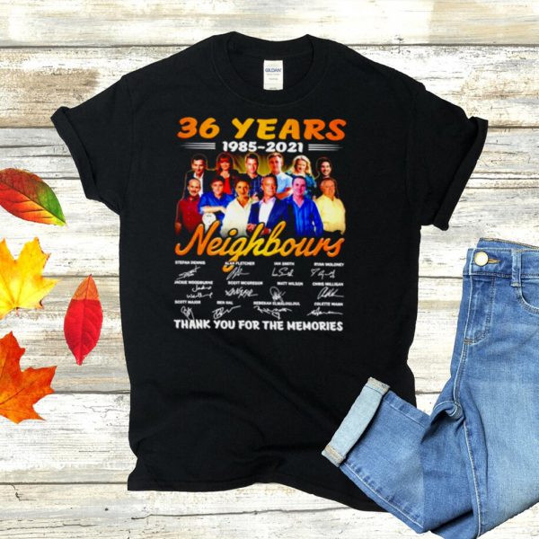 36 years 1985 2021 Neighbours signatures shirt