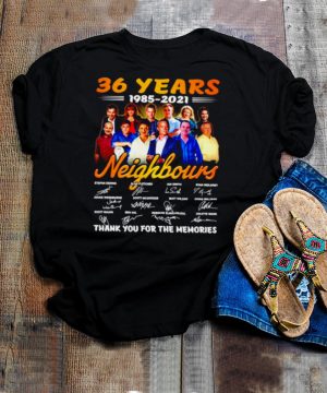 36 years 1985 2021 Neighbours signatures shirt