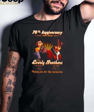 70th anniversary 1951 2021 The Everly Brothers signatures shirt