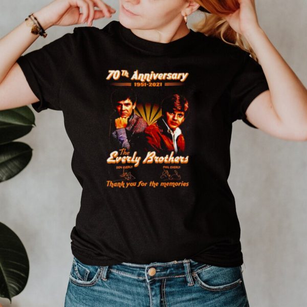 70th anniversary 1951 2021 The Everly Brothers signatures shirt